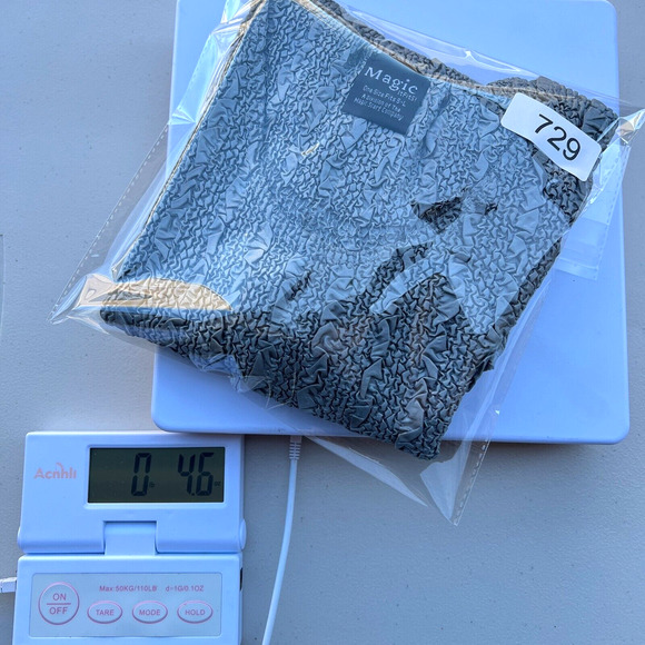 Vtg Y2K Magic Crush Textured Top OS Crinkle Blouse Stretch Fit Retro Maximalist - Picture 9 of 9